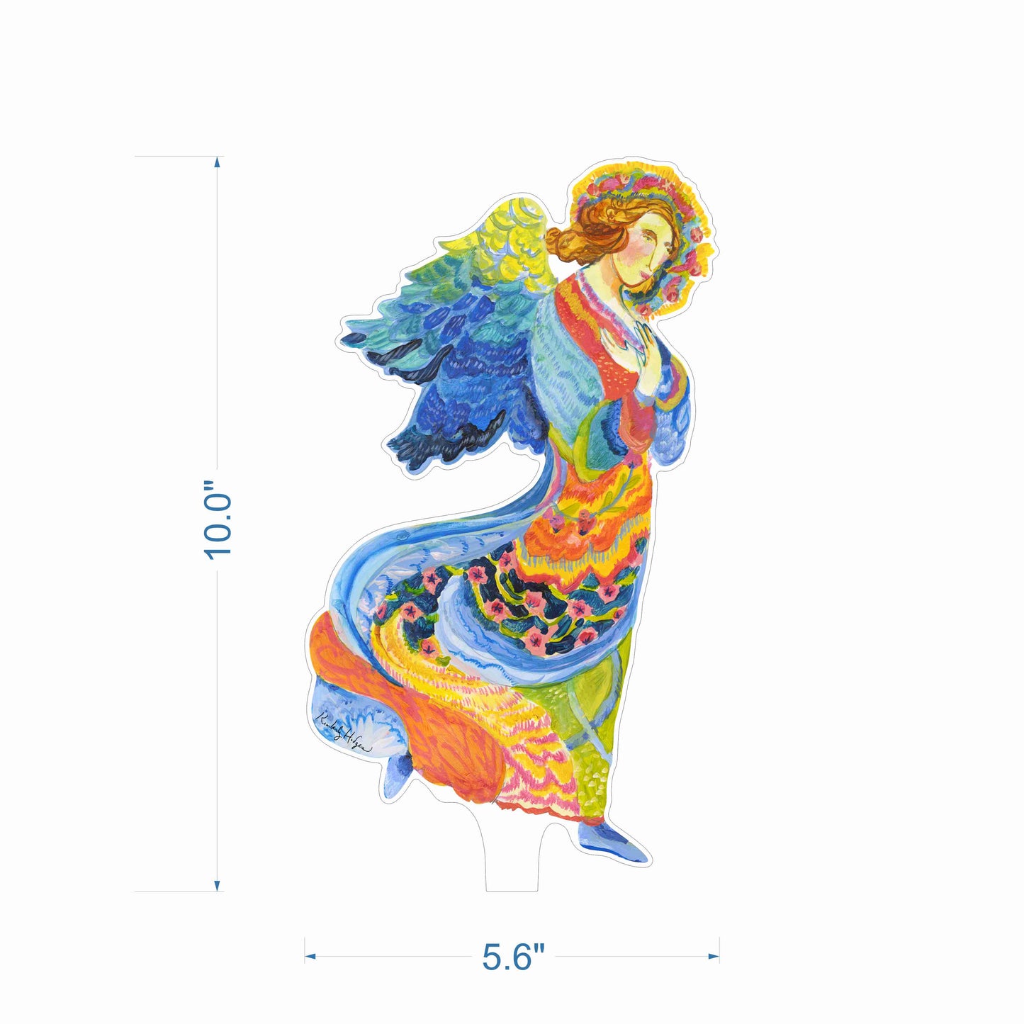 Gabriel Angel | 0.25in. Acrylic Floral