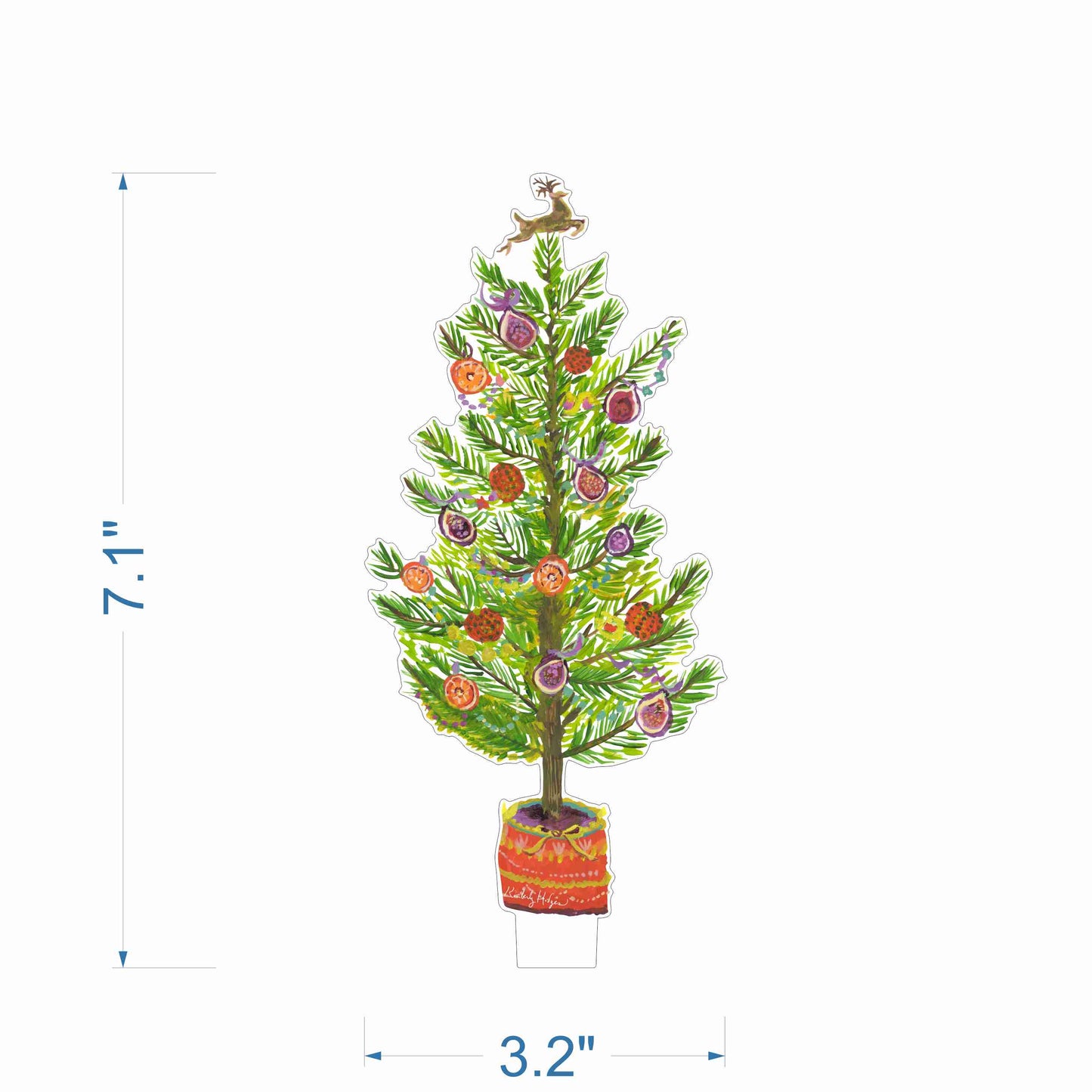 Fig and Orange Tree | 0.25in. Acrylic Floral