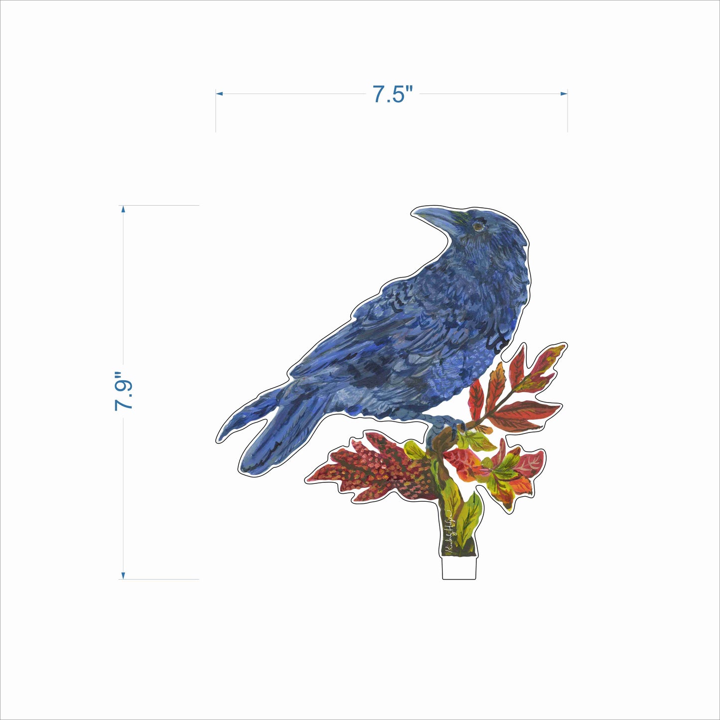 Crow and Sumac | 0.25in. Acrylic Floral