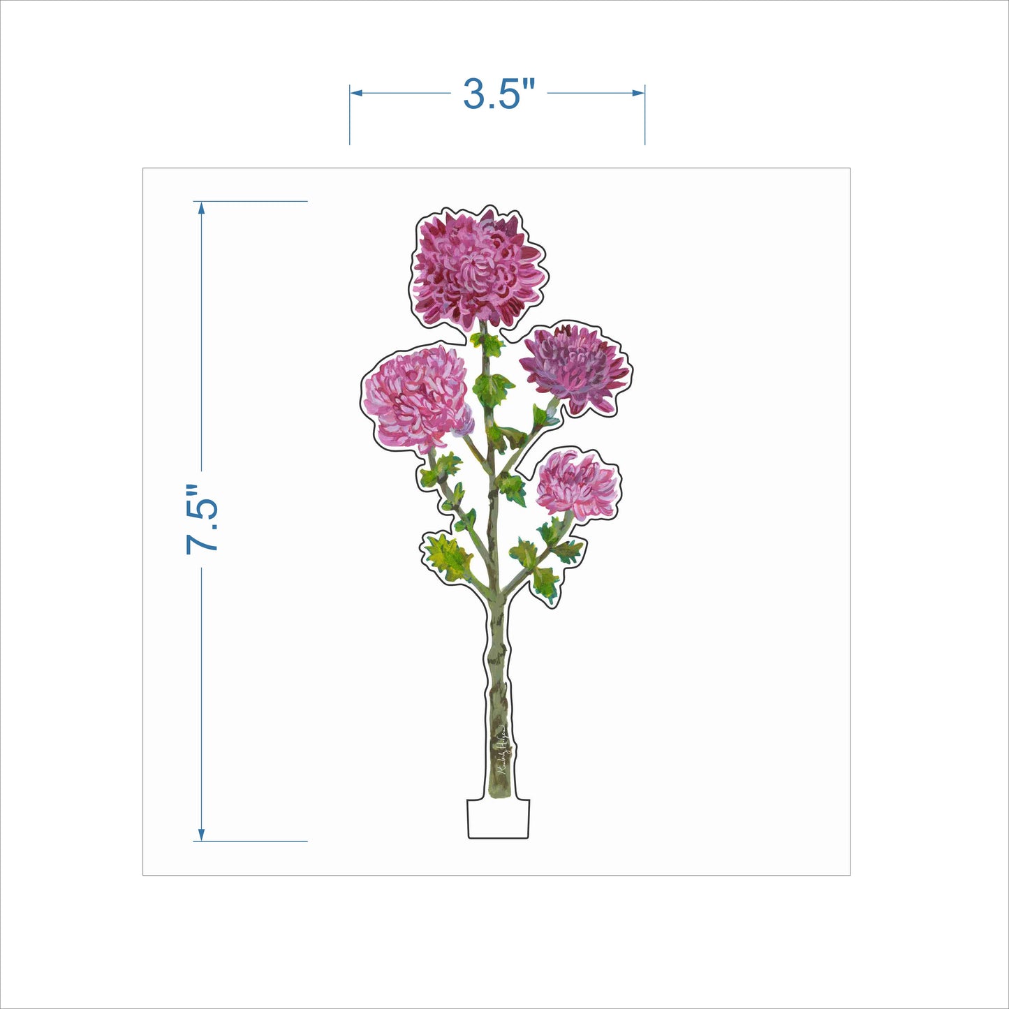 Mauve Mum | 0.25in. Acrylic Floral