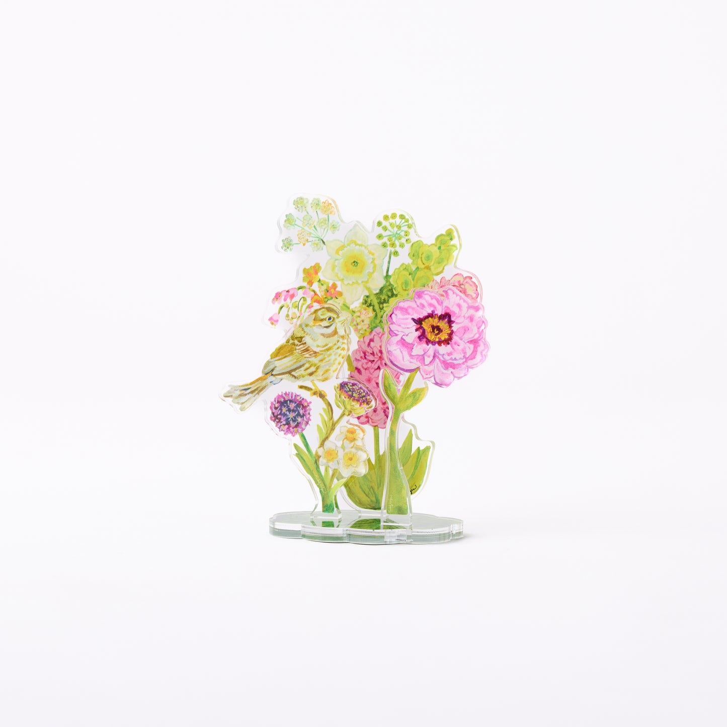 Petite Bouquet Collection acrylic floral set of 6 UV printed botanical designs