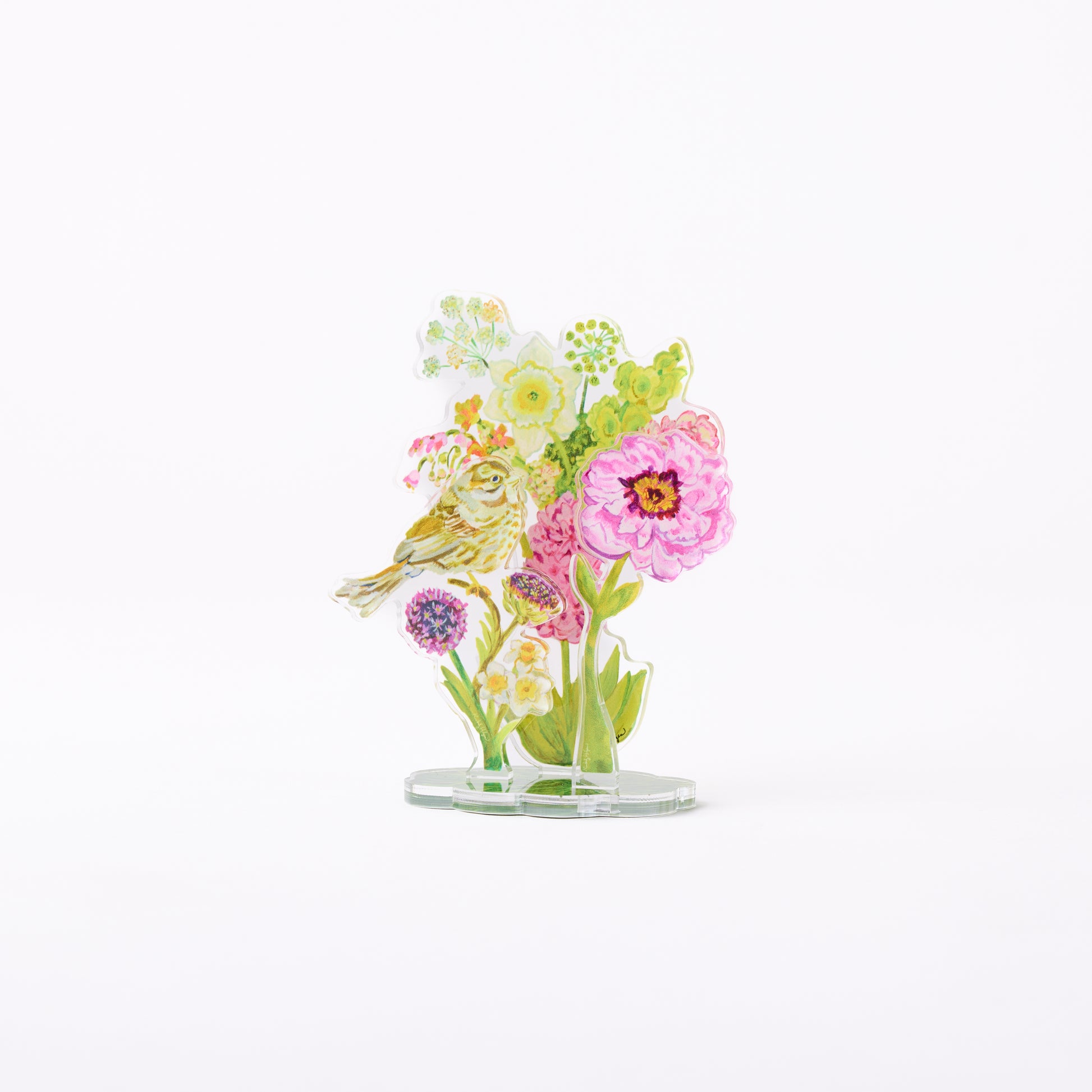 Petite Bouquet Collection acrylic floral set of 6 UV printed botanical designs