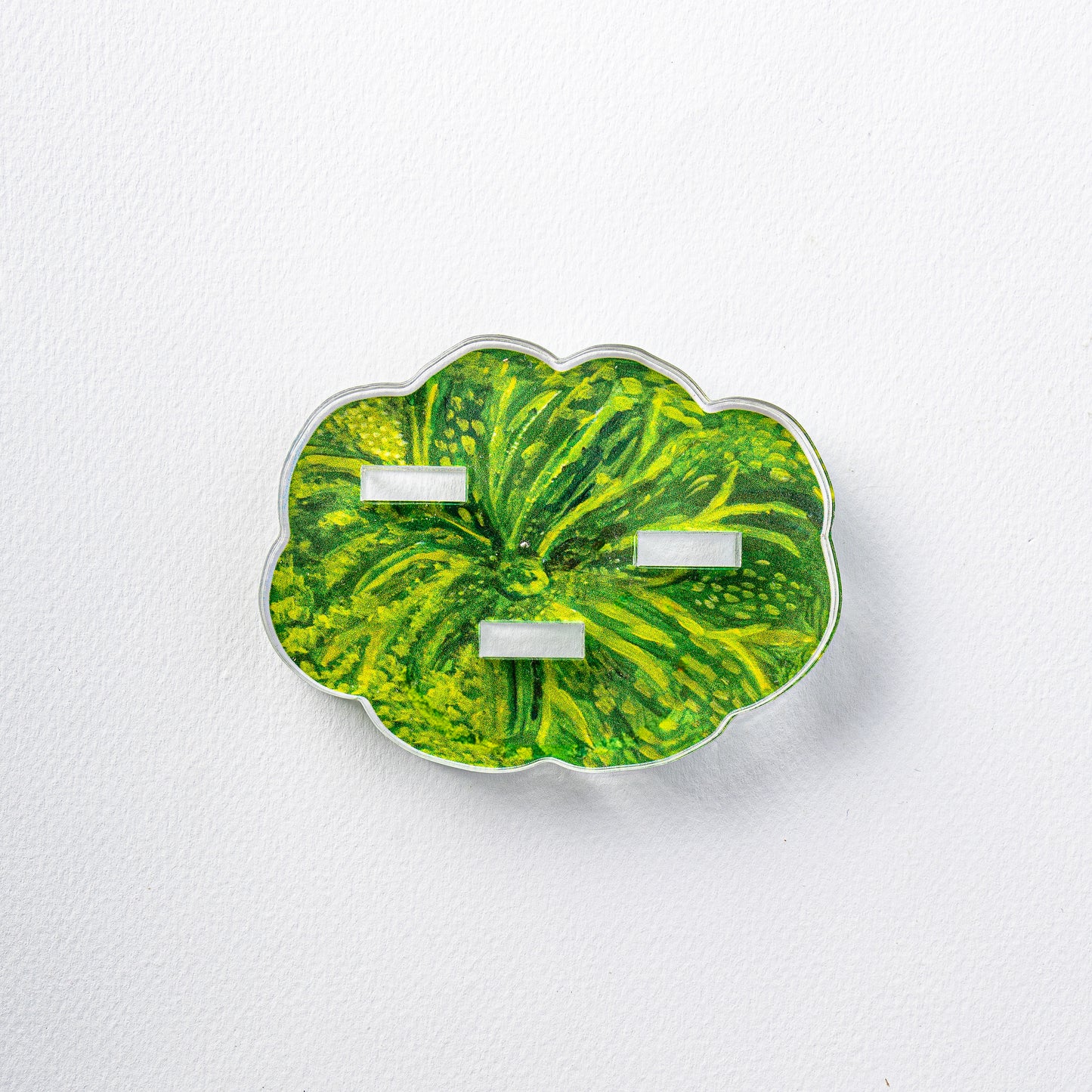 KHA-S003 Triple Stand Green Lotus | 0.50in. Acrylic