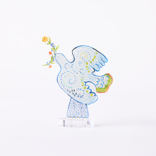 Peace Dove Blossom | 0.25in. Acrylic Floral