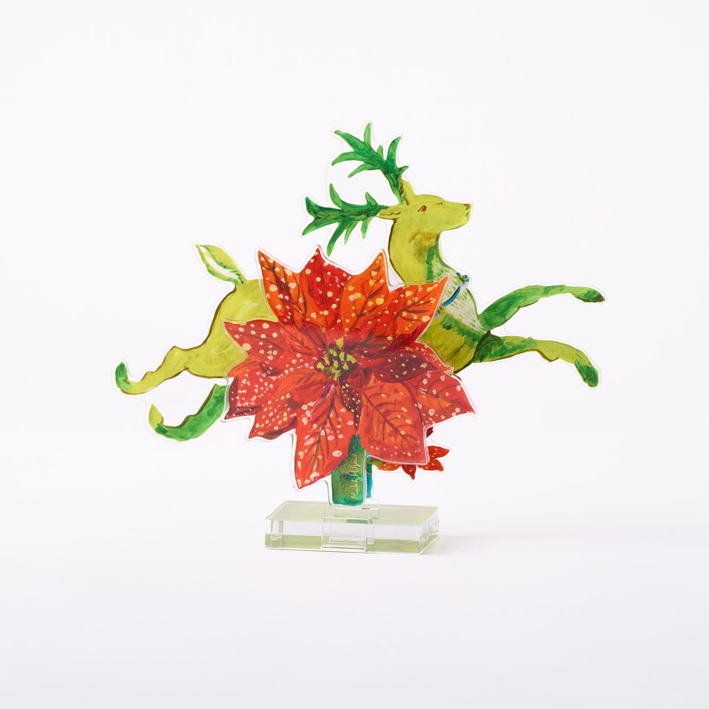 Poinsetta | 0.25in. Acrylic Floral