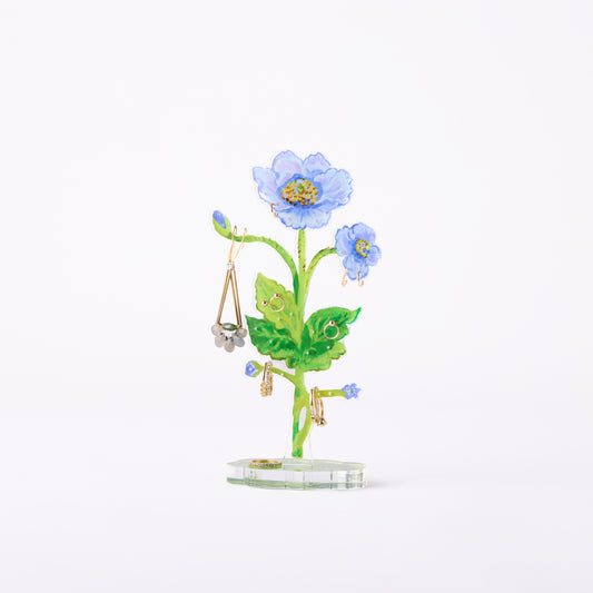 Blue Poppy Jewelry Holder & Single Leaf
