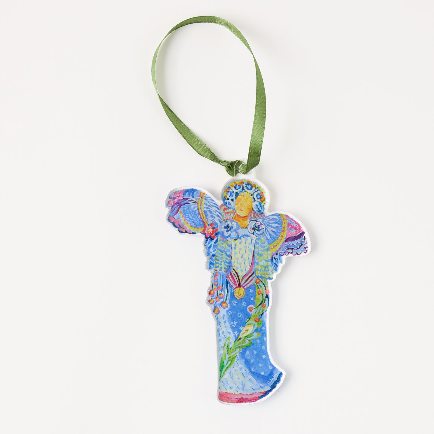 Sariel Angel Ornament & Ribbon | 0.25in. Acrylic