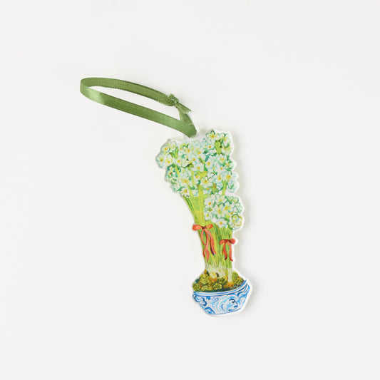 Paperwhites Ornament & Ribbon | 0.25in. Acrylic