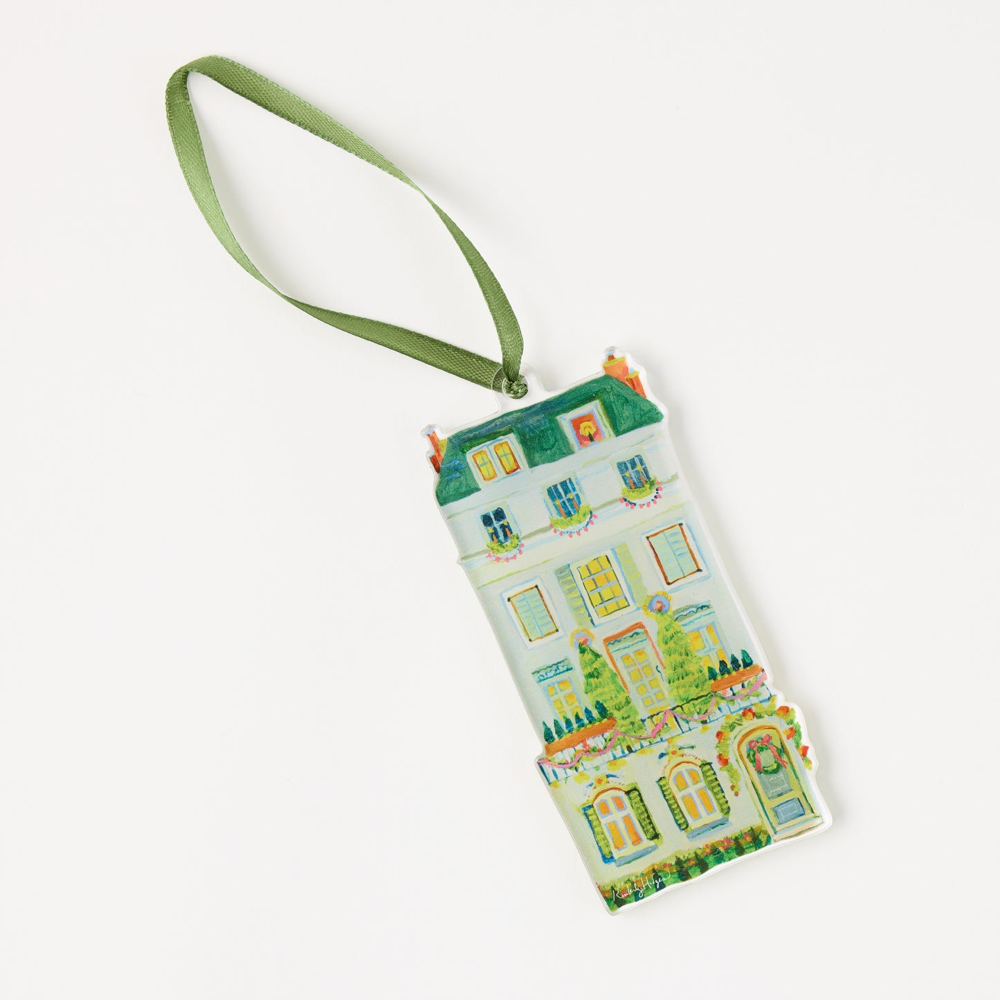 Noël à Paris Ornament & Ribbon | 0.25in. Acrylic