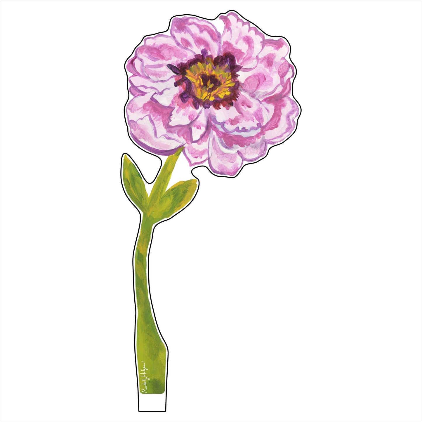 Lavender Peony | 0.25in. Acrylic Floral