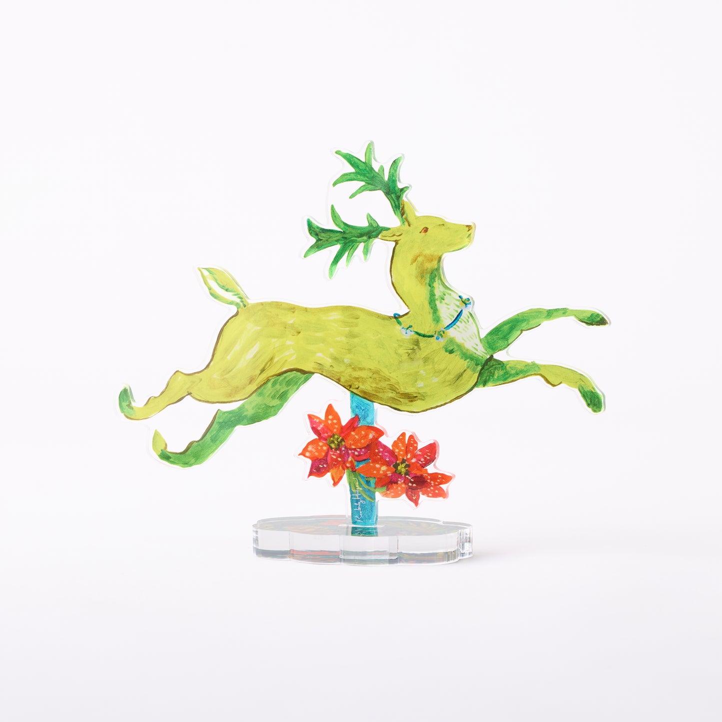 Leaping Stag | 0.25in. Acrylic Floral