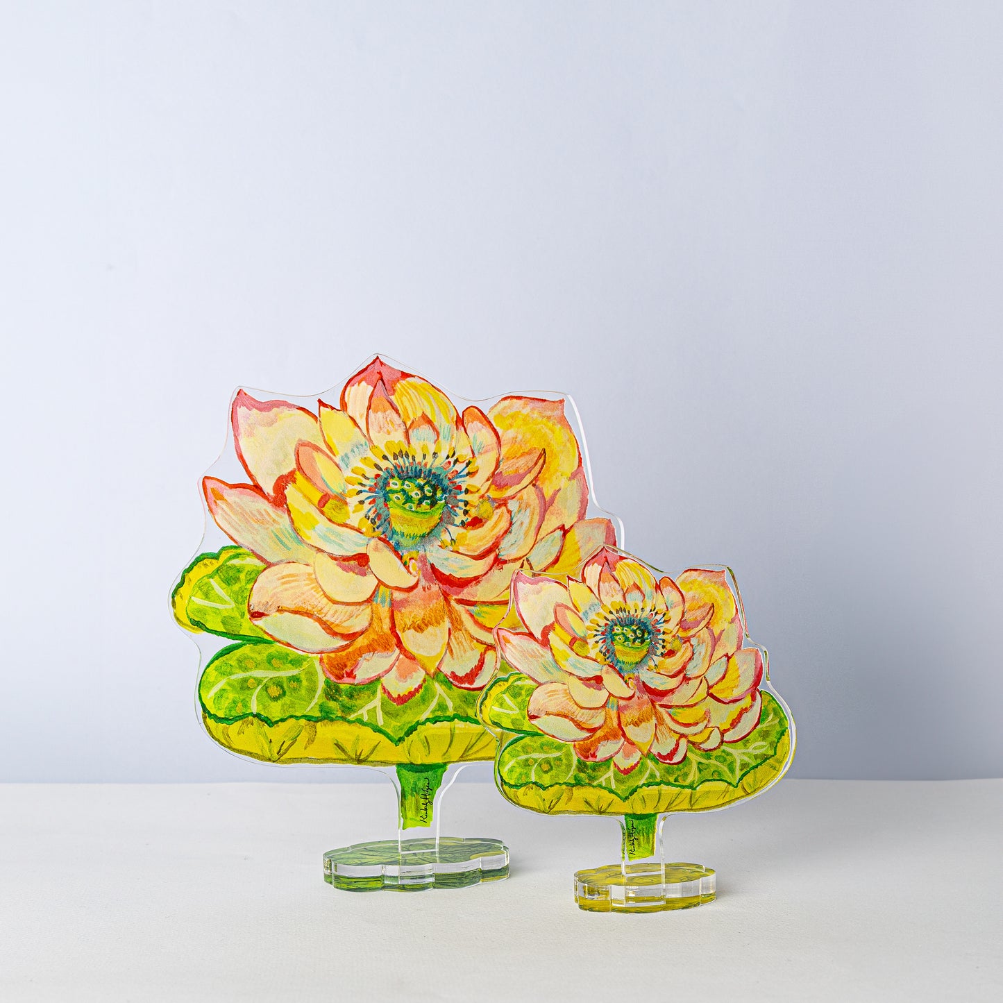 Lotus Flower | 0.25in. Acrylic Floral