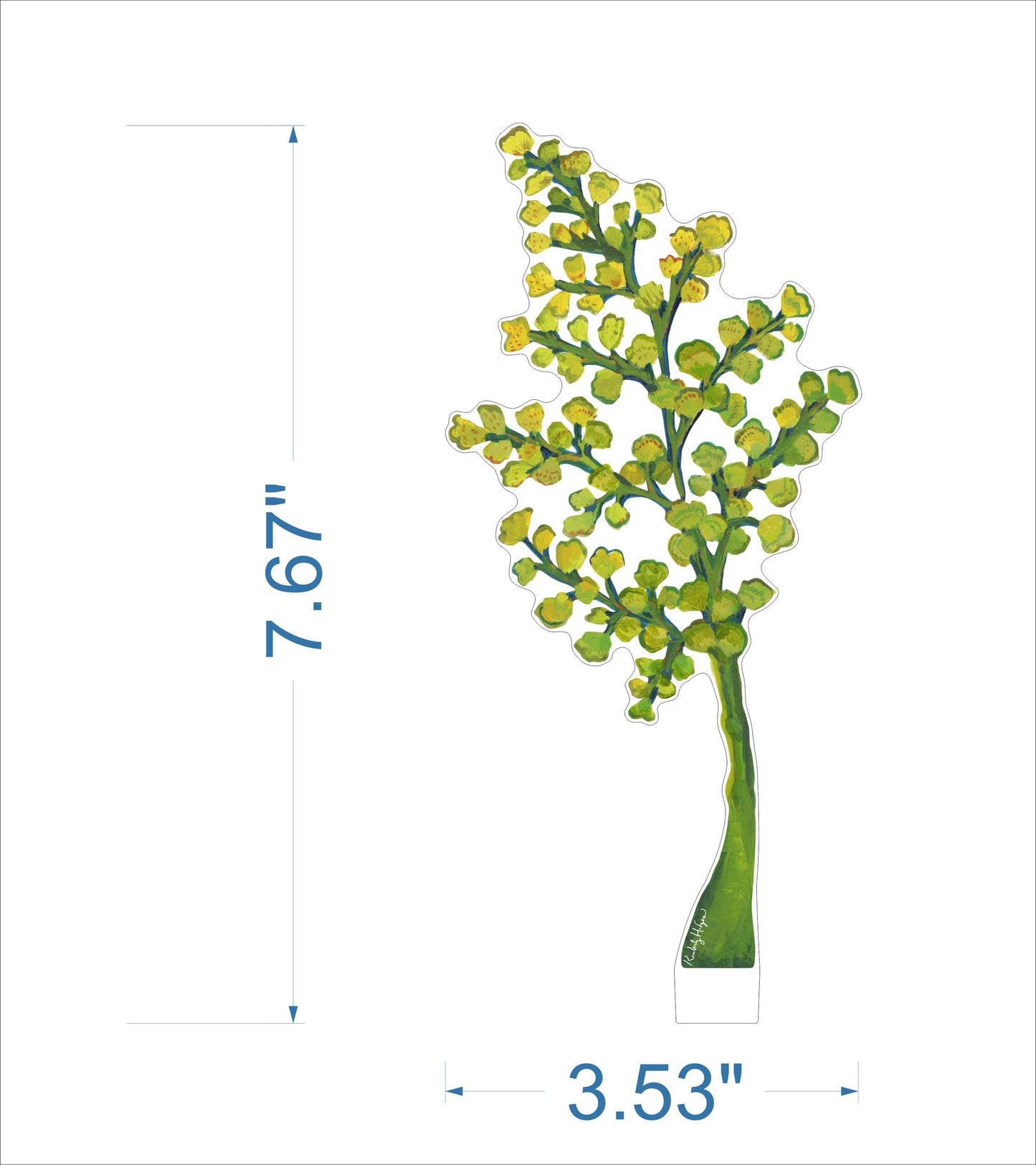 Maidenhair Fern | 0.25in. Acrylic Floral