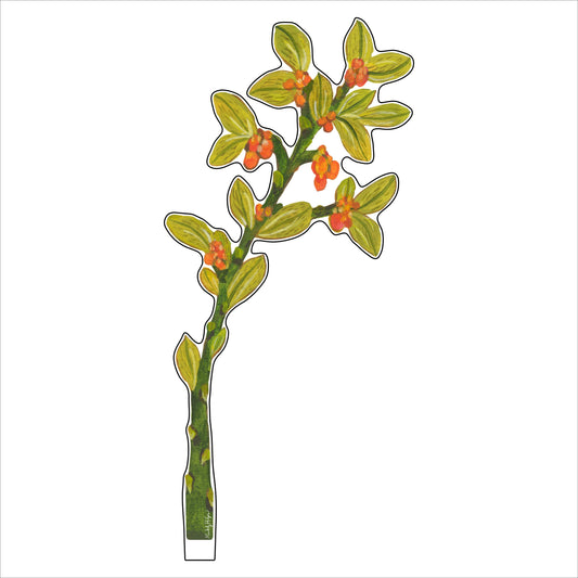 Orange Berries SM KHA-042 | 0.25in. Acrylic | Single