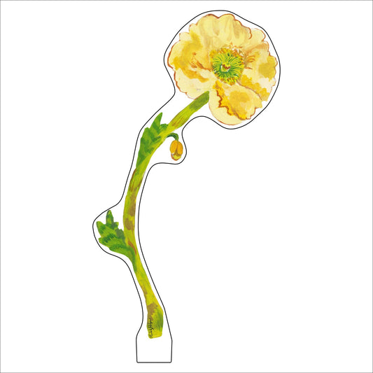 Pale Yellow Iceland Poppy SM | 0.25in. Acrylic | Single