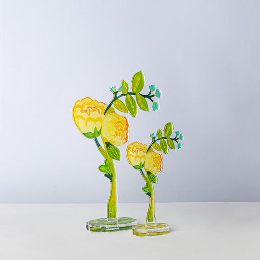 Peach Blossoms | 0.25in. Acrylic Floral