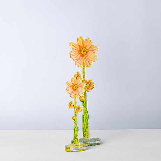 Peach Cosmos | 0.25in. Acrylic Floral