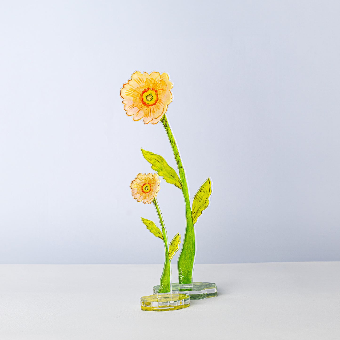 Peach Iceland Poppy | 0.25in. Acrylic Floral