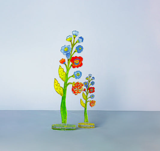 Periwinkle Blossoms | 0.25in. Acrylic Floral