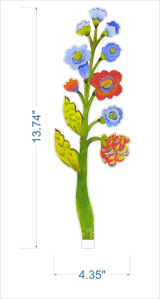 Periwinkle Blossoms | 0.25in. Acrylic Floral