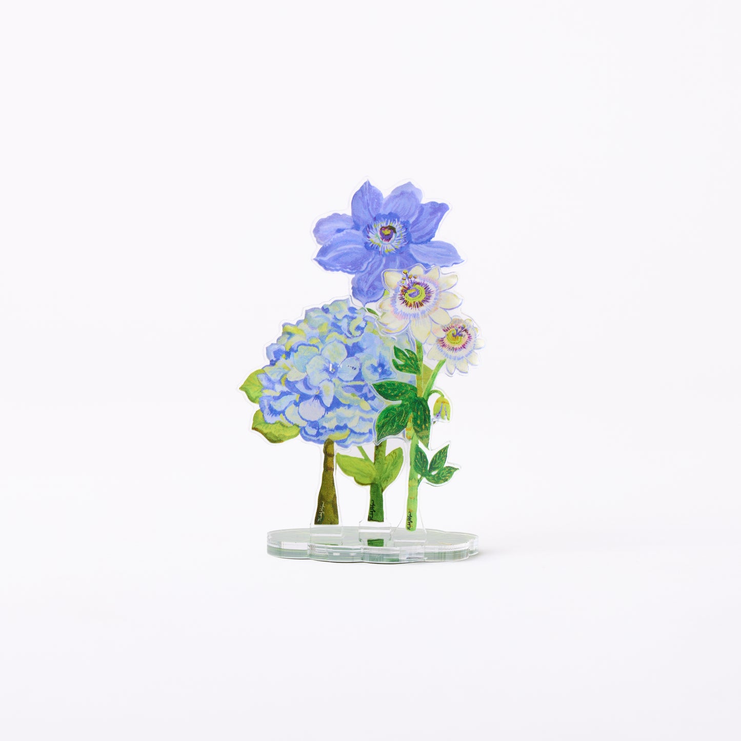 Petite Bouquet Collection acrylic floral set of 6 UV printed botanical designs