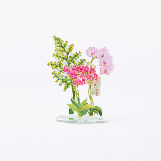 Petite Bouquet Collection acrylic floral set of 6 UV printed botanical designs