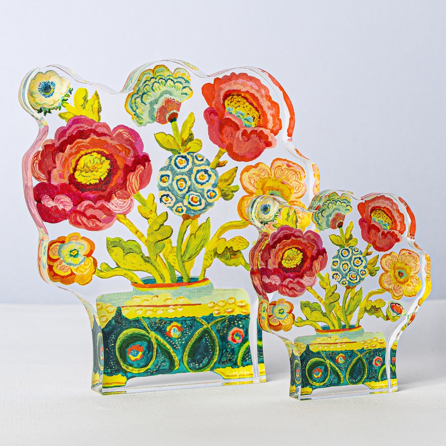 Provence Poppy II | 0.75in. Acrylic Large