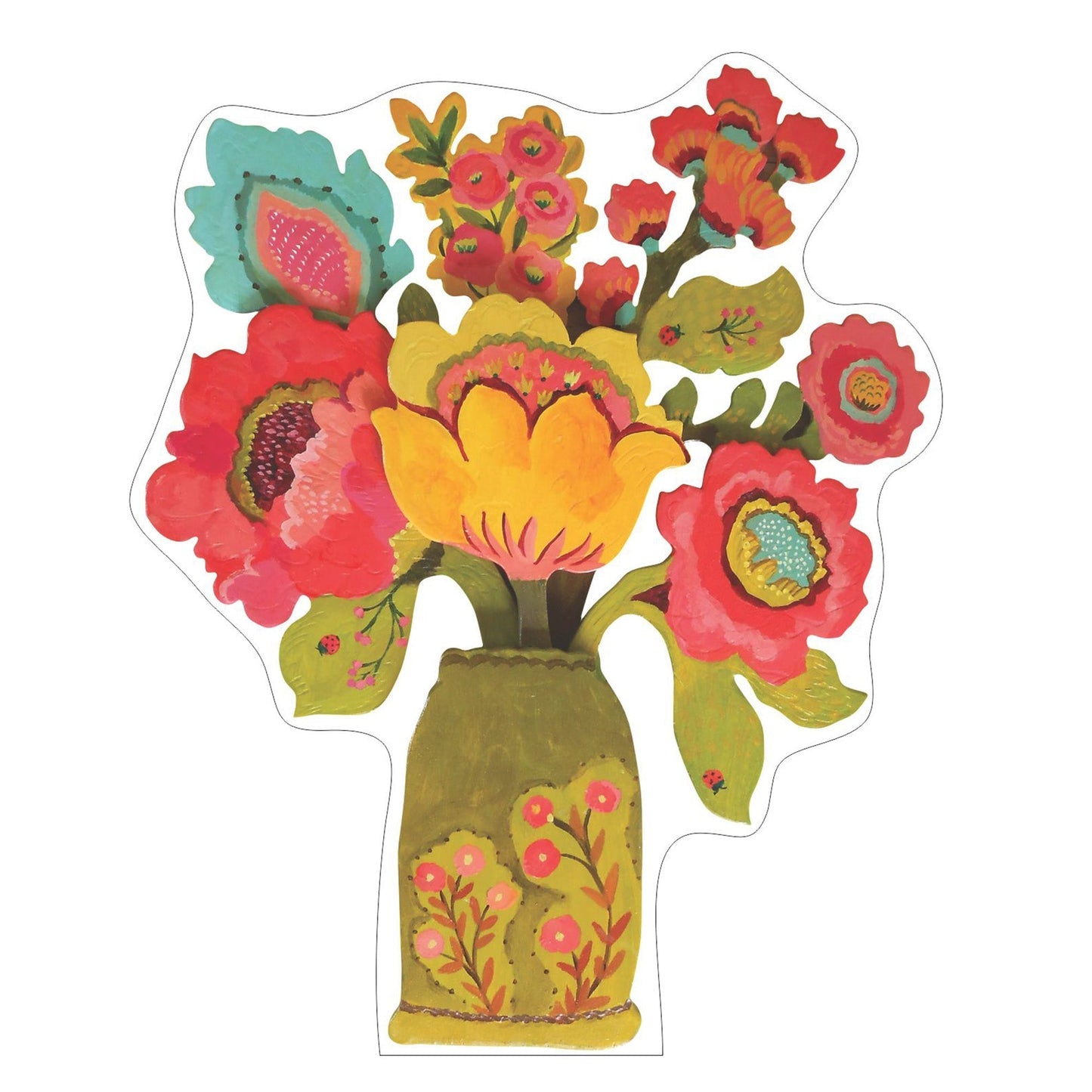 Provence Poppy | 0.75in. Acrylic Cutout | Single