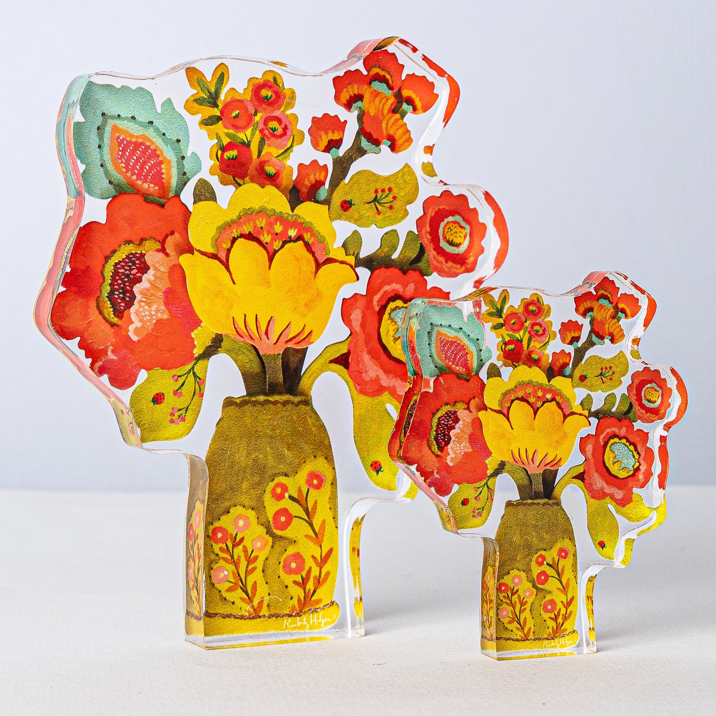 Provence Poppy | 0.75in. Acrylic Large