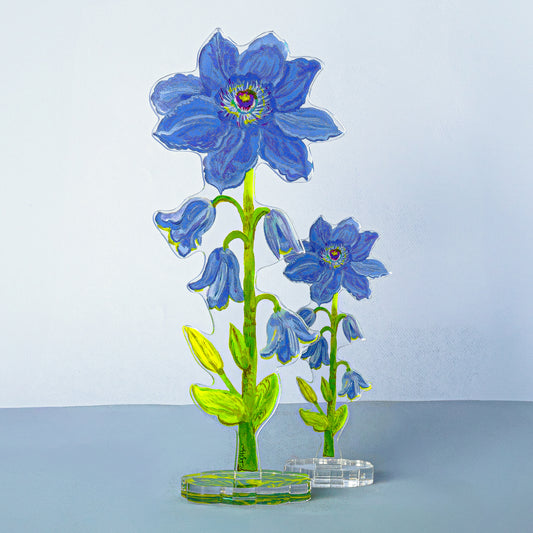 Purple Clematis | 0.25in. Acrylic Floral