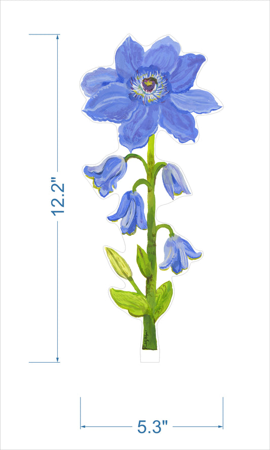 Purple Clematis | 0.25in. Acrylic Floral