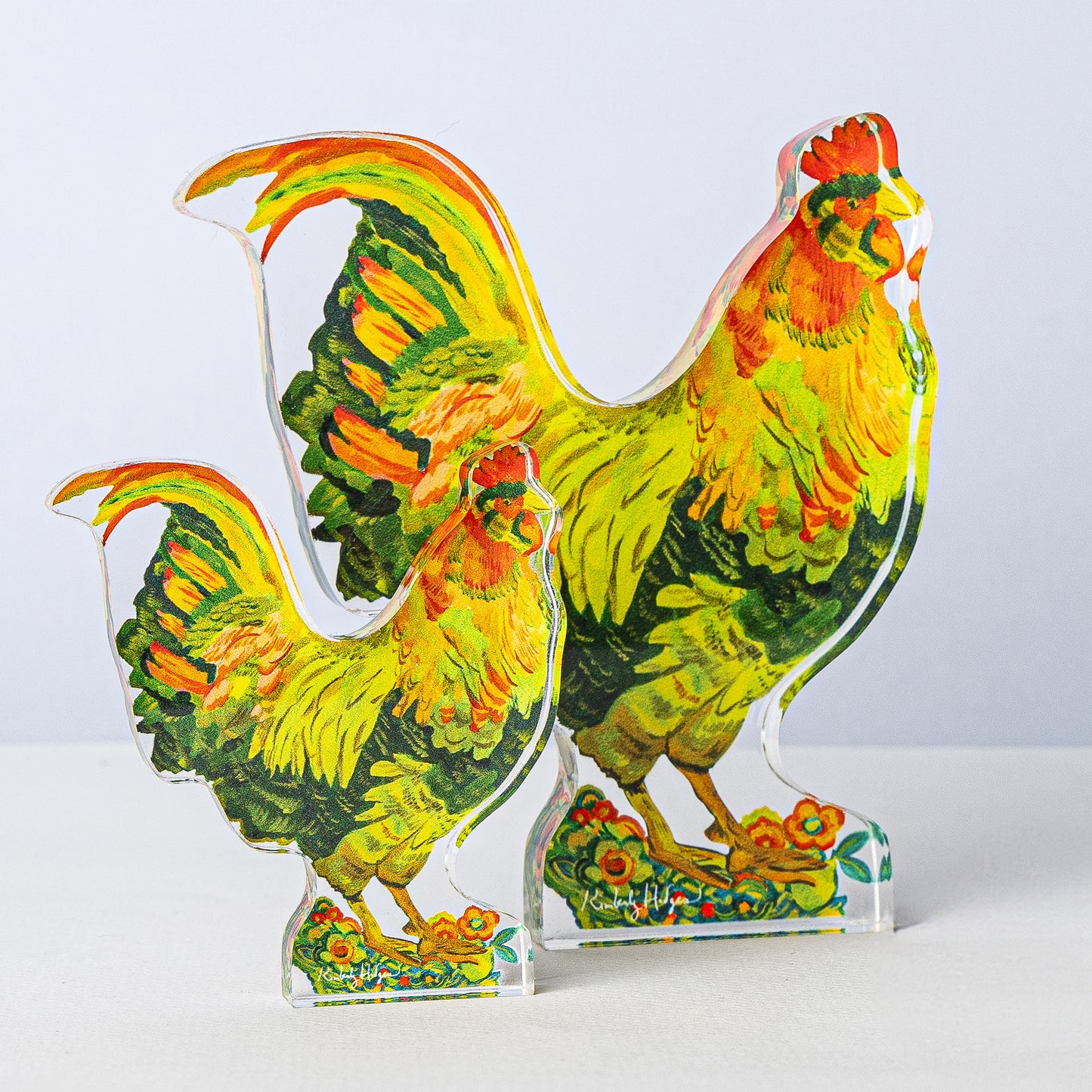 Rooster | 0.75in. Acrylic Large