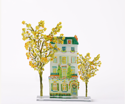 Noël à Paris | 0.25in. Acrylic Floral