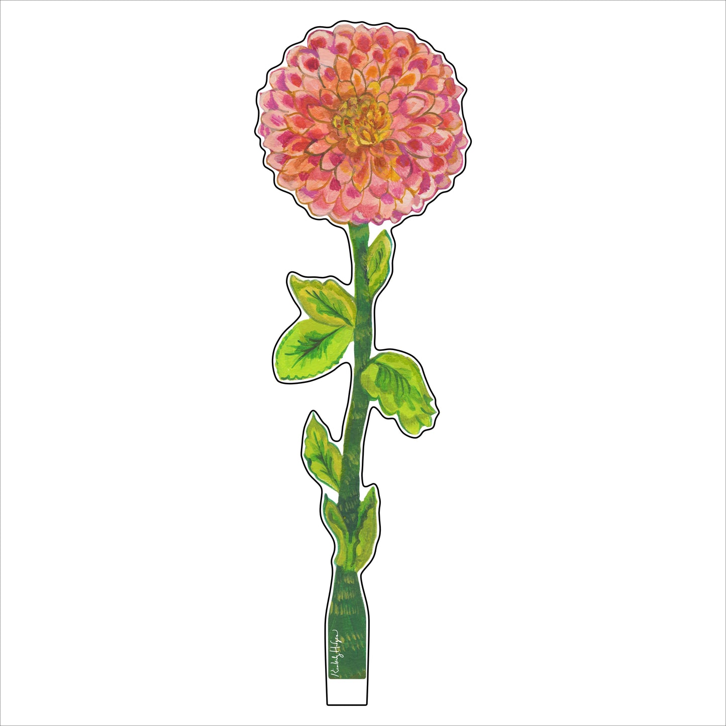 Spotted Dahlia | 0.25in. Acrylic Floral