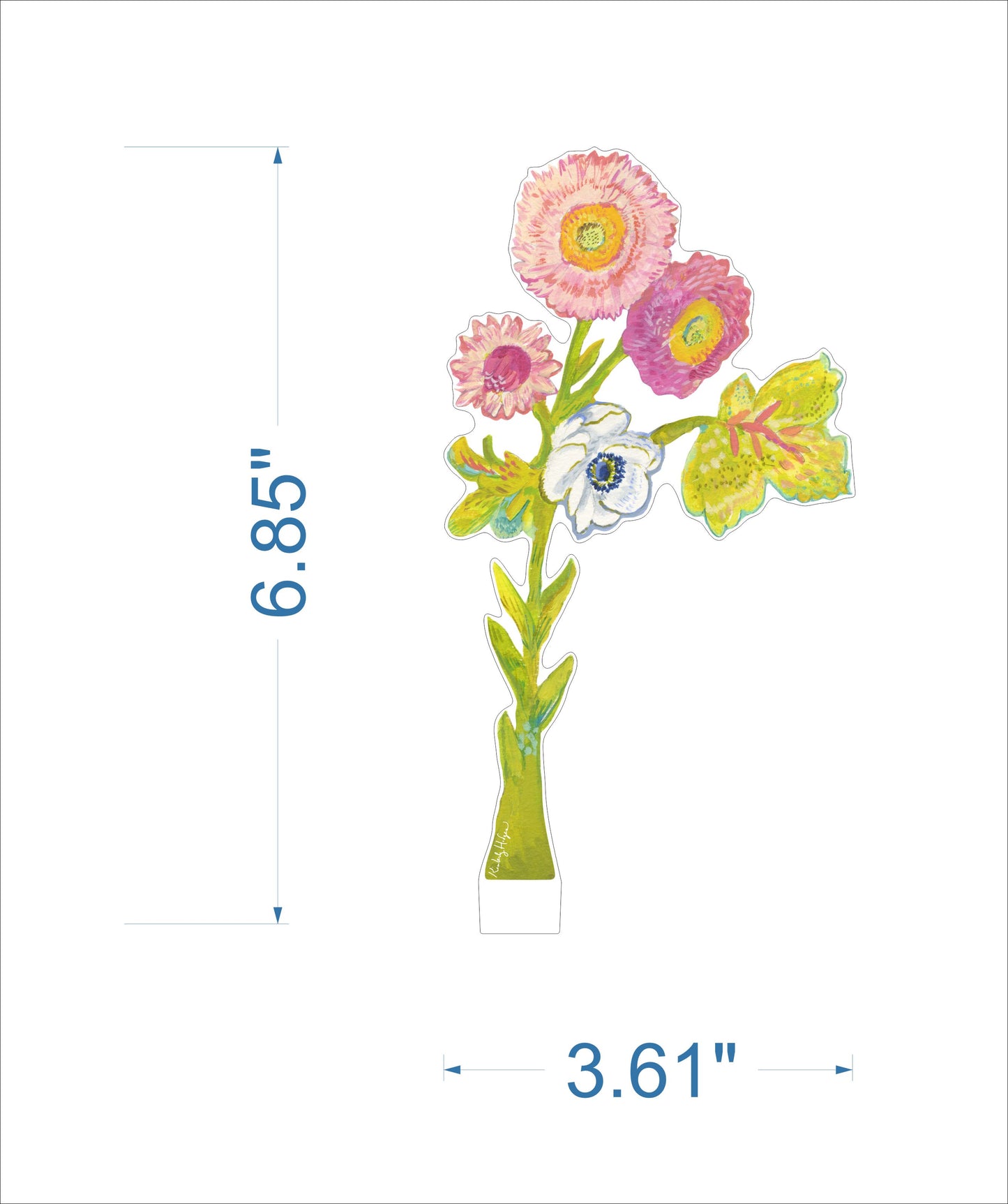 Strawflower | 0.25in. Acrylic Floral