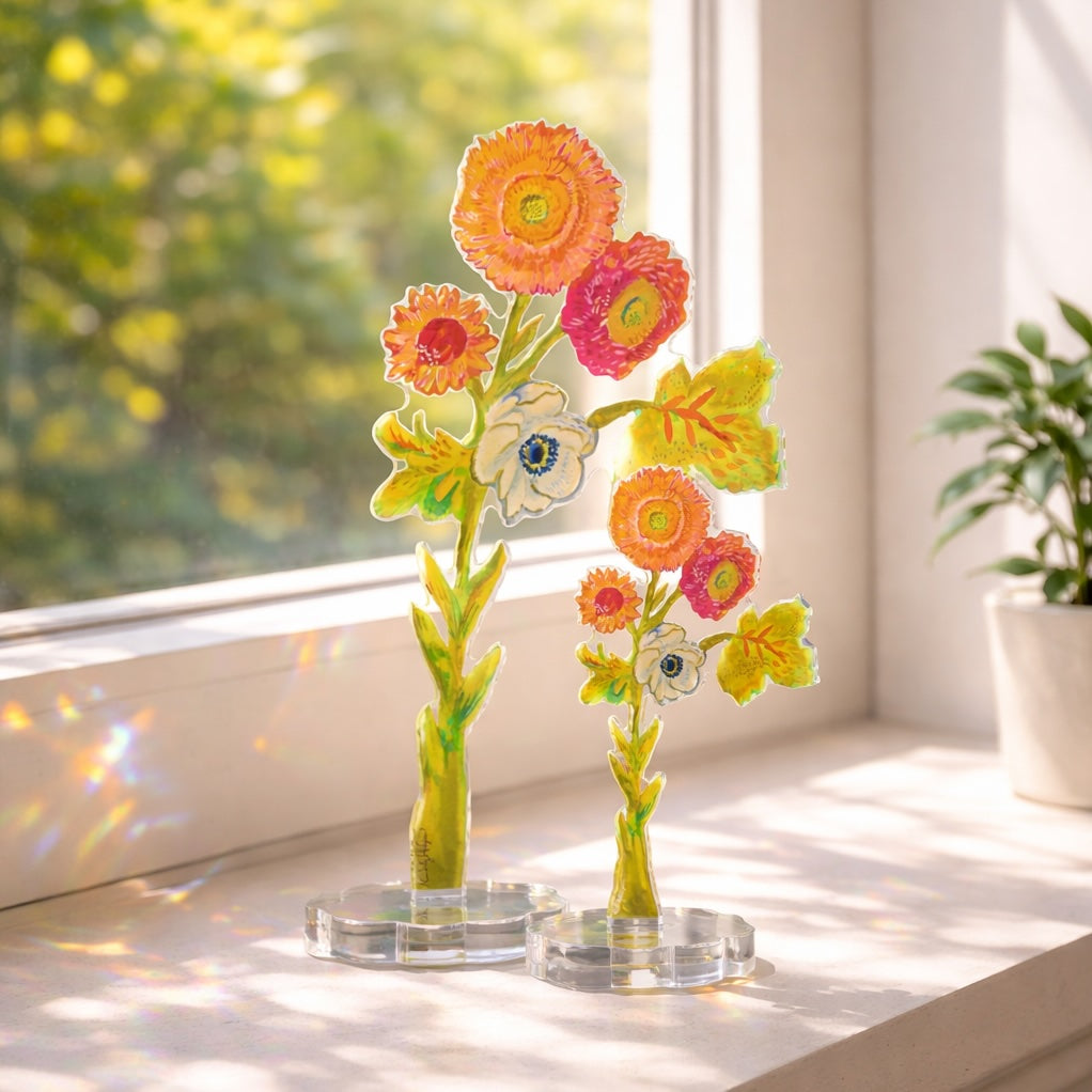Strawflower | 0.25in. Acrylic Floral