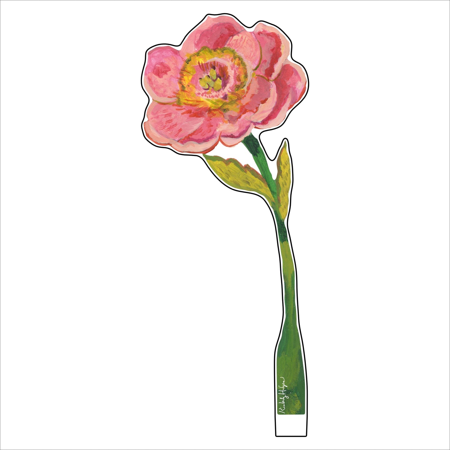 Sweet Pink Peony LG KHA-069 | 0.25in. Acrylic | Single