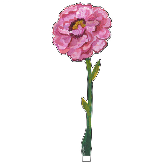 Tall Magenta Peony LG KHA-071 | 0.25in. Acrylic | Single