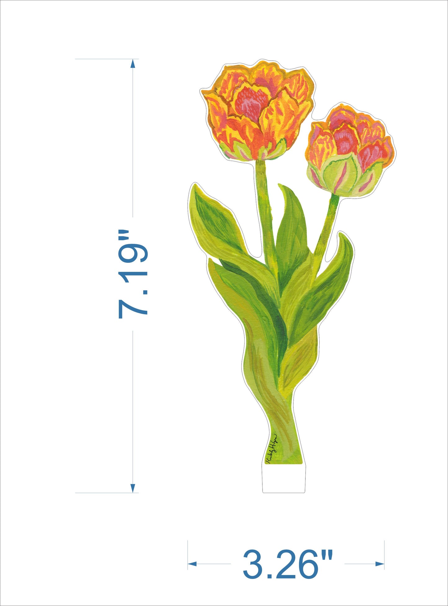Tulips | 0.25in. Acrylic Floral