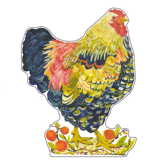 Wyandotte with Oranges | 0.75in. Acrylic Cutout | Single