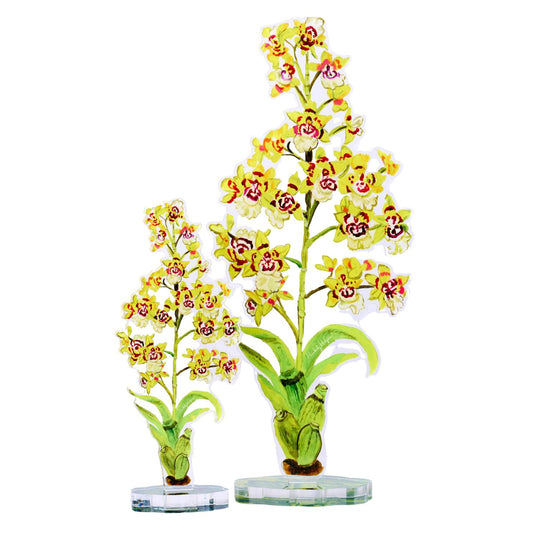 Yellow King Orchid | 0.25in. Acrylic Floral
