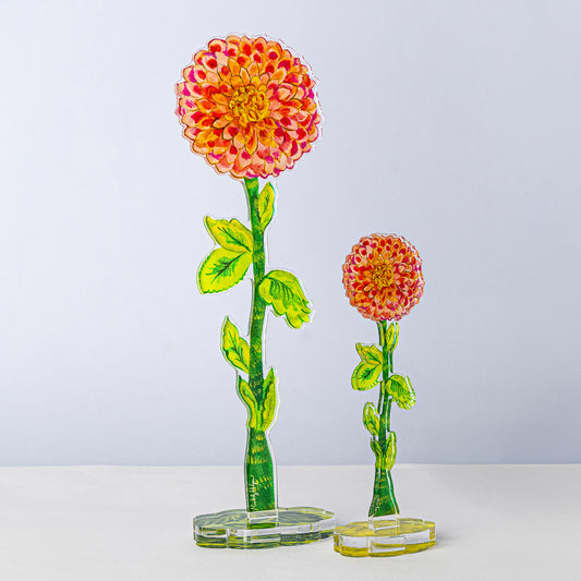 Spotted Dahlia | 0.25in. Acrylic Floral