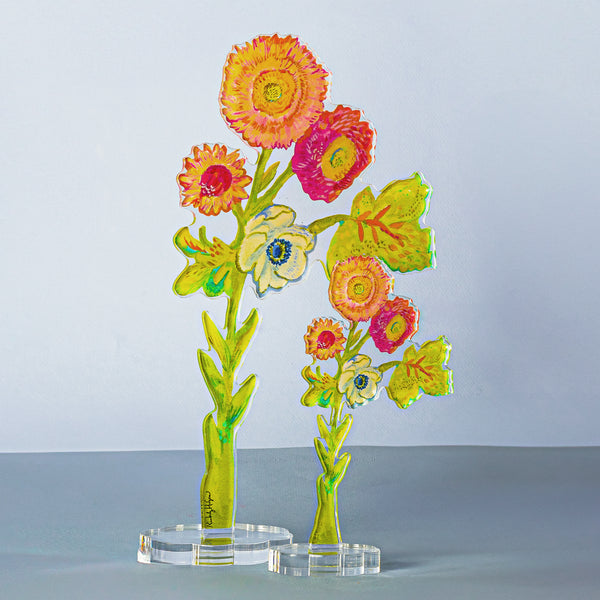Strawflower | 0.25in. Acrylic Floral