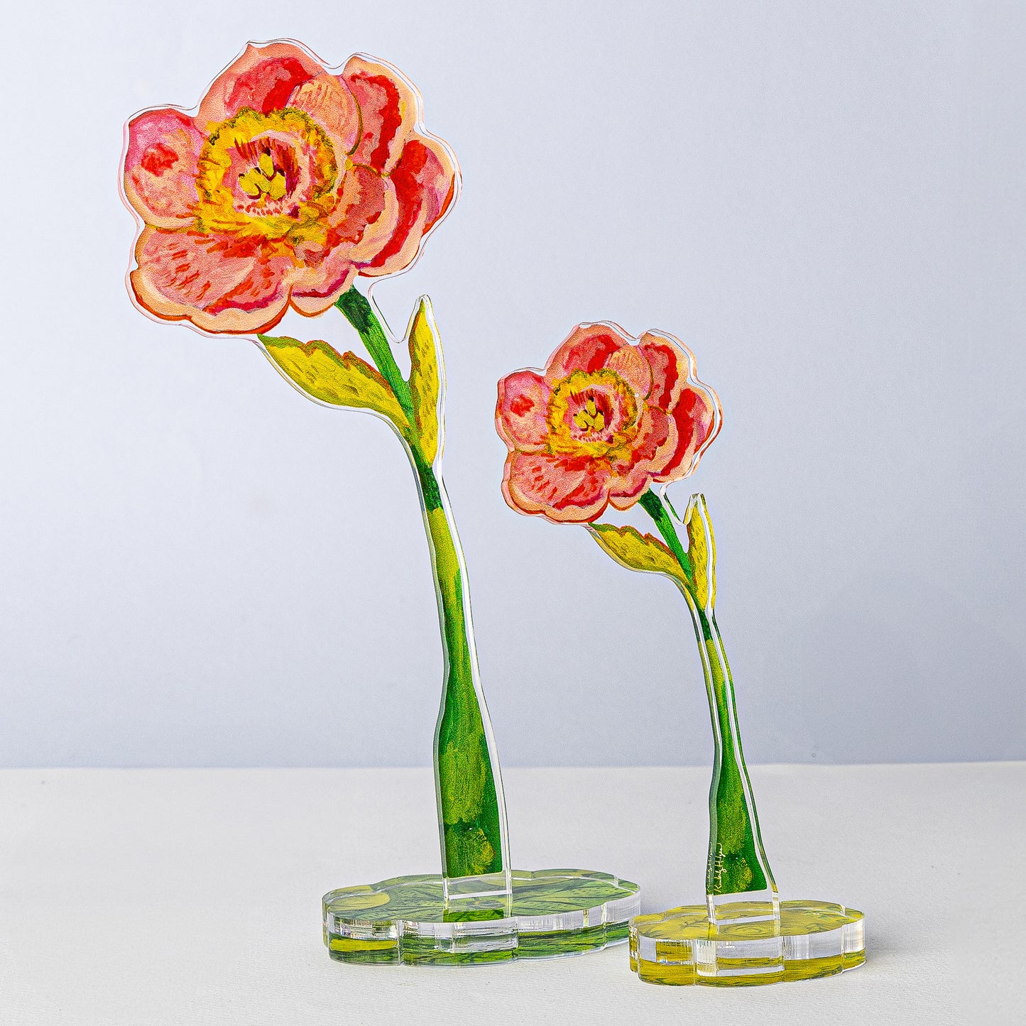 Sweet Pink Peony RETAIL Large Acrylic Single Flower